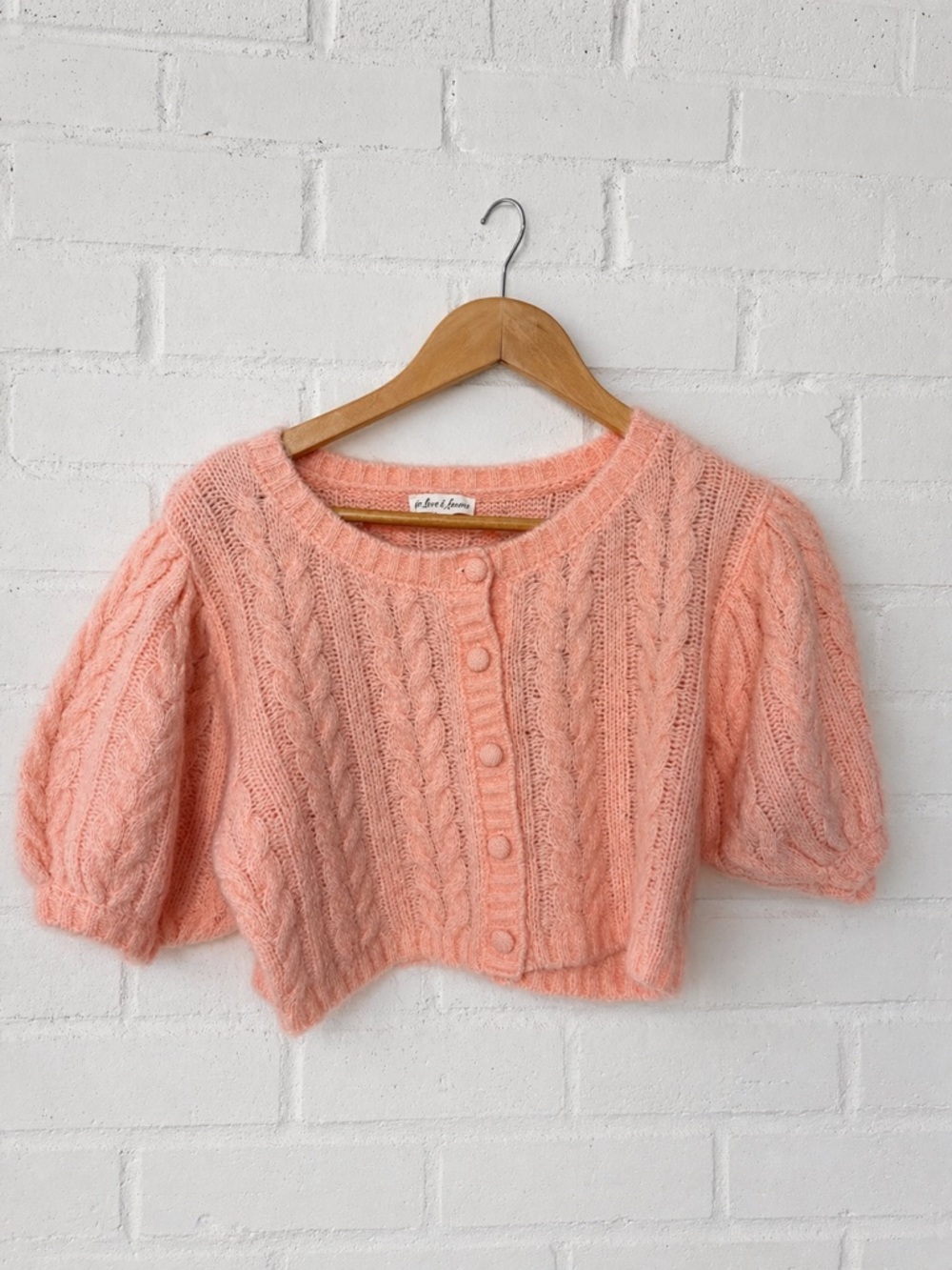 For Love and Lemons Billie Cropped Coquette Top x M